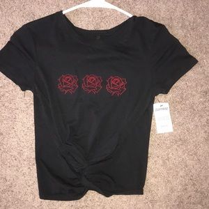 Black Rose Croptop. Never worn.